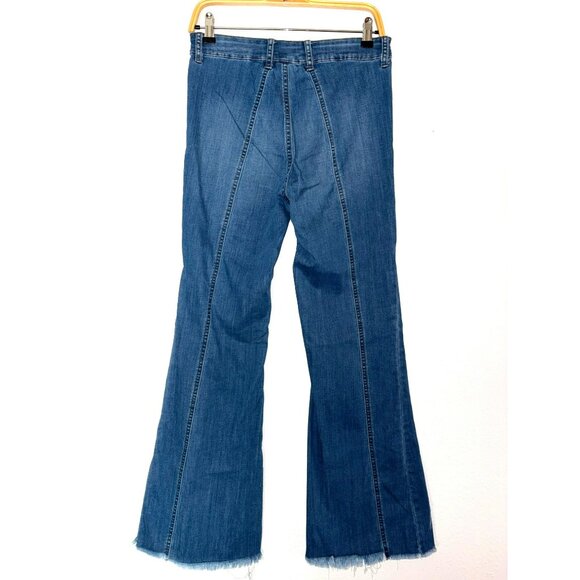 Sincerely Jules Wide Leg High-Rise Distressed Denim Jeans Size 9/29 - Picture 2 of 6